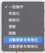 プラグインの自動更新設定2